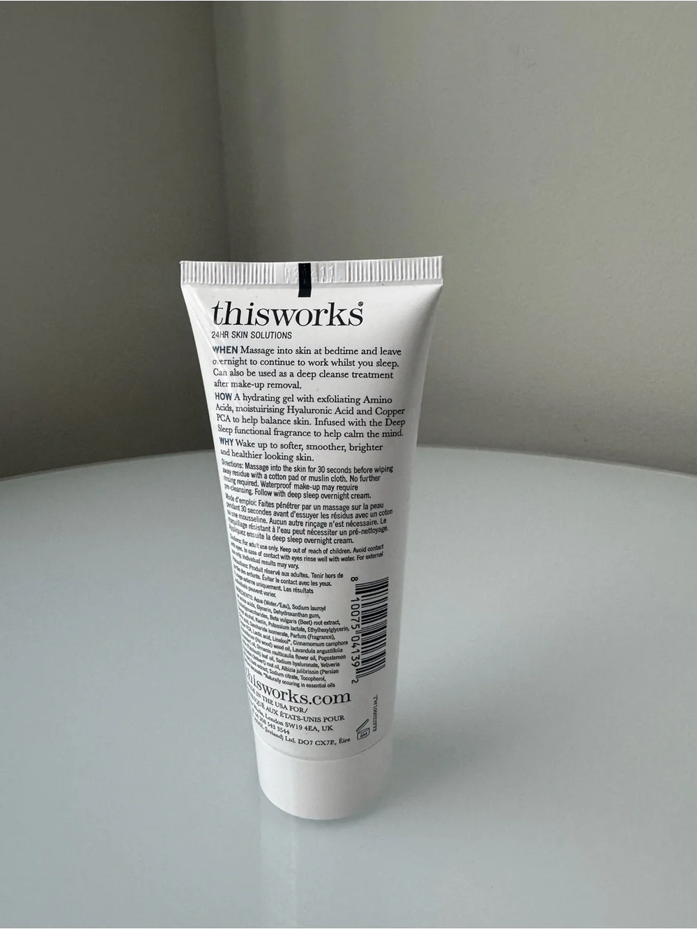 Deep Sleep White & Black Overnight Cleanser 100 mL 3.3 fl oz sealed